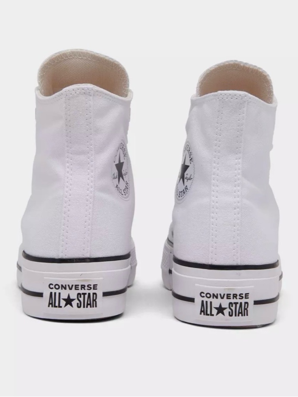 Converse Chuck Taylor All Star Lift Platform Hightop Shoes | White Black | 8 - Picture 5 of 8